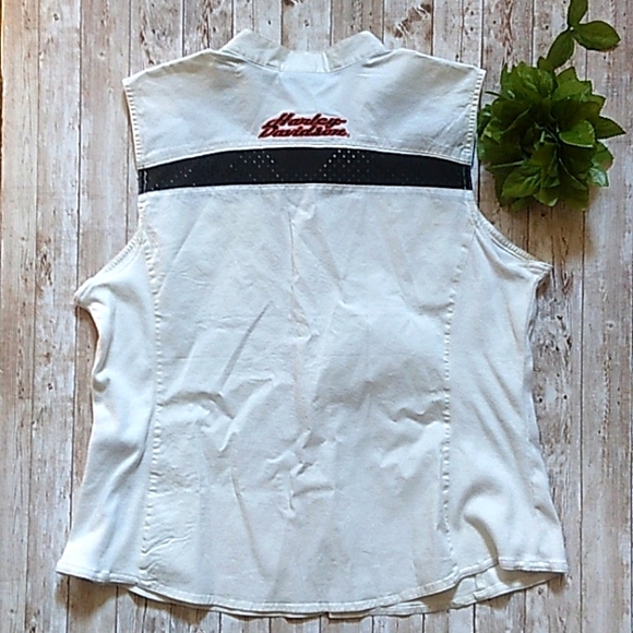 Harley Davidson women's 2XL performance zip up blouse (J1) - Picture 4 of 4